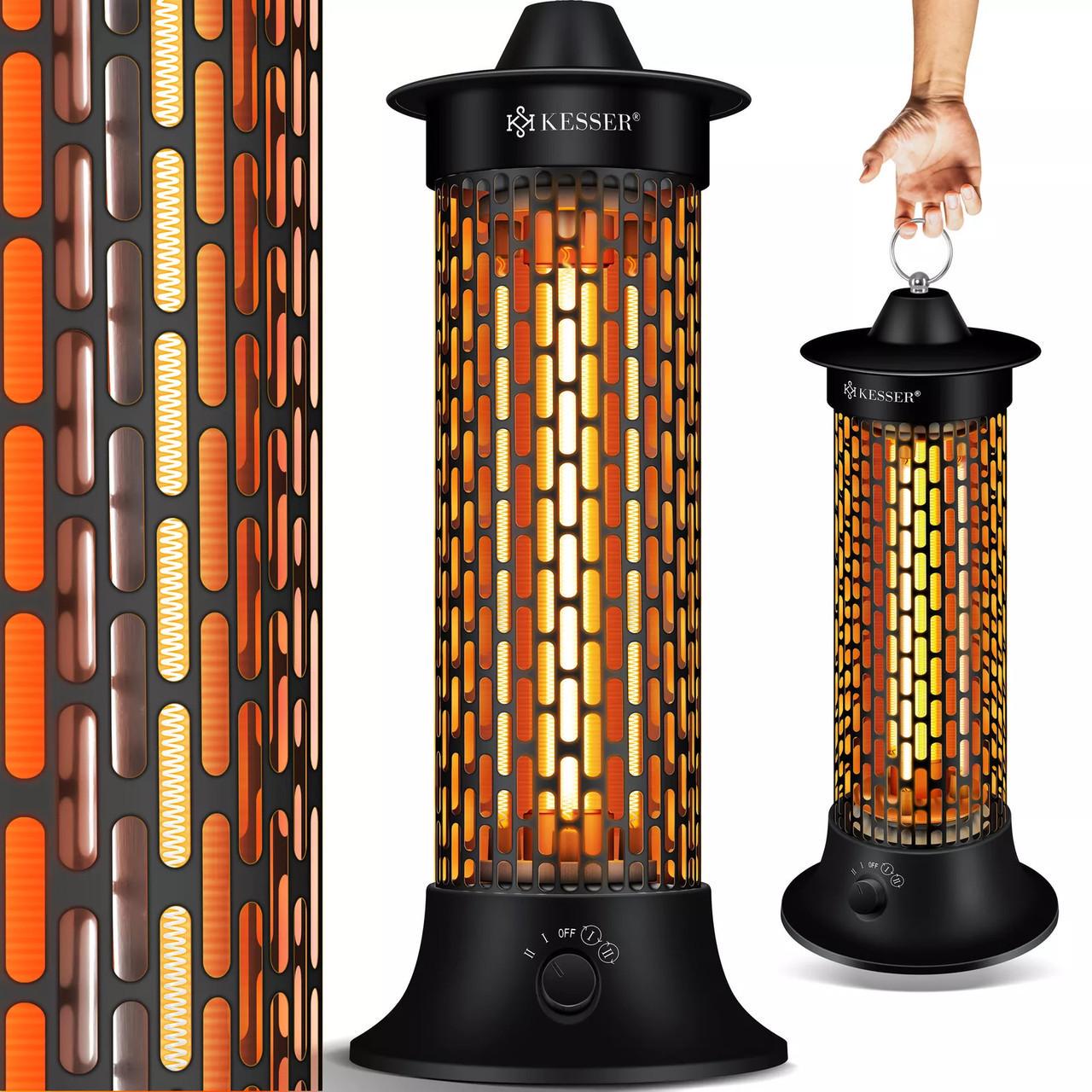 Инфракрасный обогреватель KESSER 1200 Вт IP55 Черный (14232sc) - фото 9 Инфракрасный обогреватель KESSER 1200 Вт IP55 Черный (14232sc) - фото 9