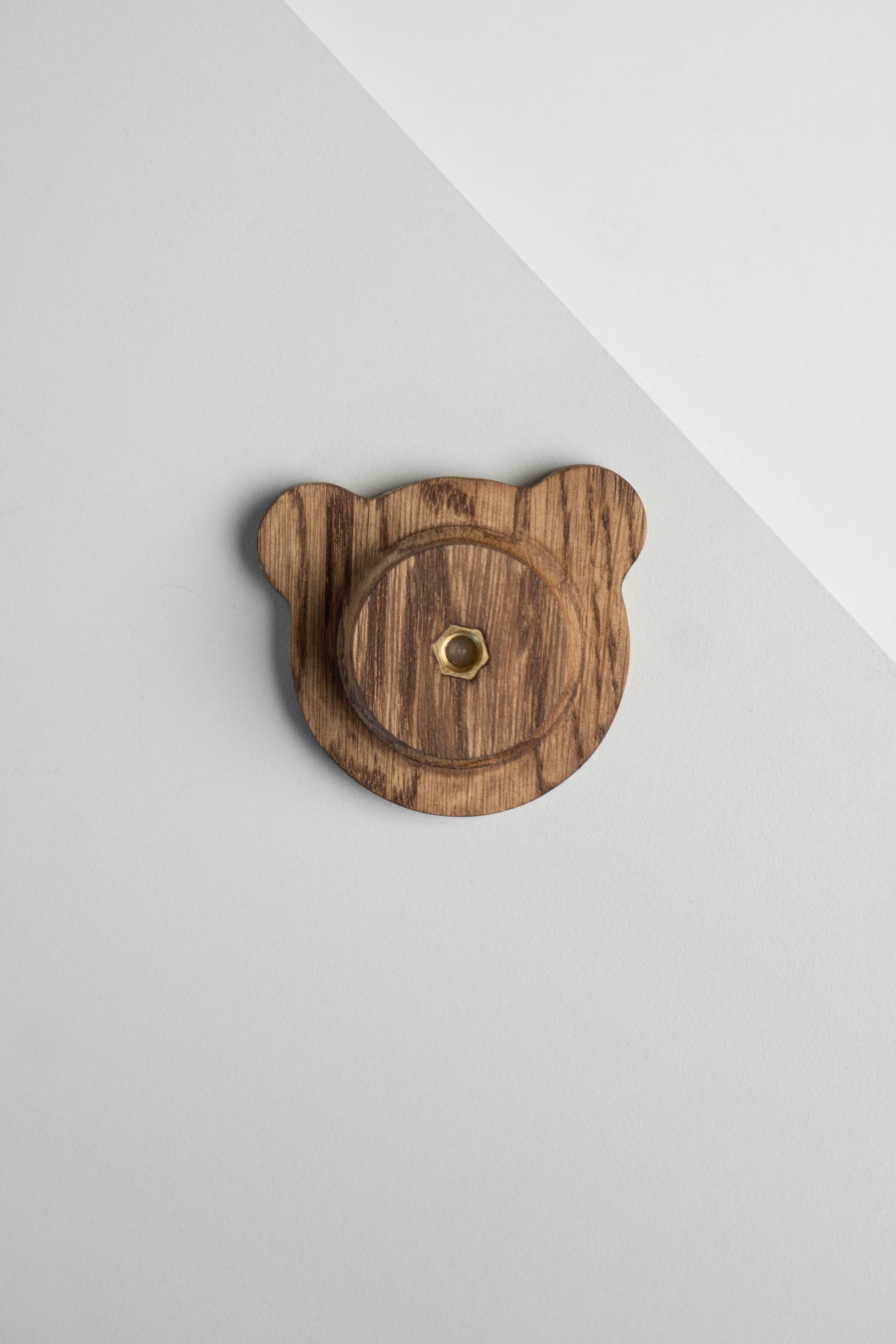 Меблева ручка Bear із дерева 66 мм Brown - фото 3 Меблева ручка Bear із дерева 66 мм Brown - фото 3