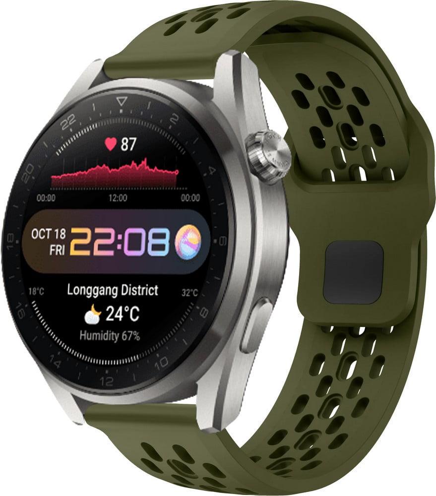 Ремешок силиконовый Liveunic для Huawei Watch 3 Pro Khaki (41967-17)