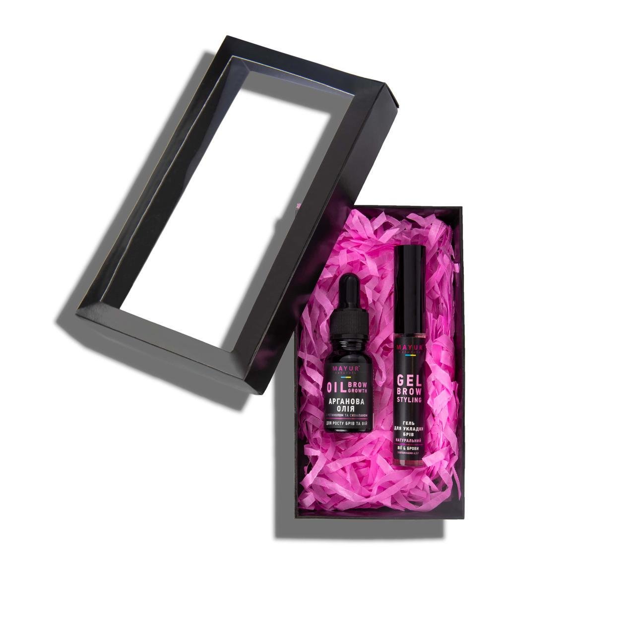Подарунковий набір для брів Догляд та фіксація Мayur №97