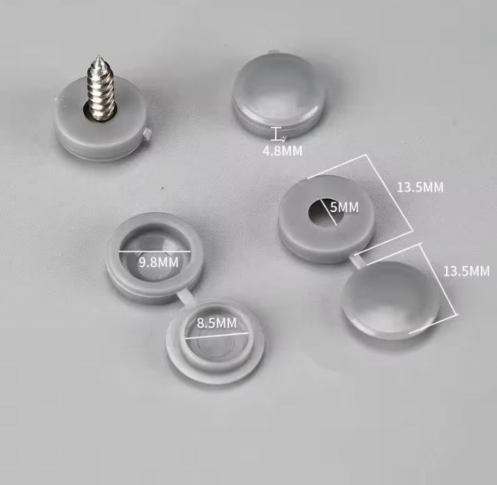 Колпачки под саморезы декоративные пластиковые Светло-серый 20 шт. (30285128) - фото 2 Колпачки под саморезы декоративные пластиковые Светло-серый 20 шт. (30285128) - фото 2