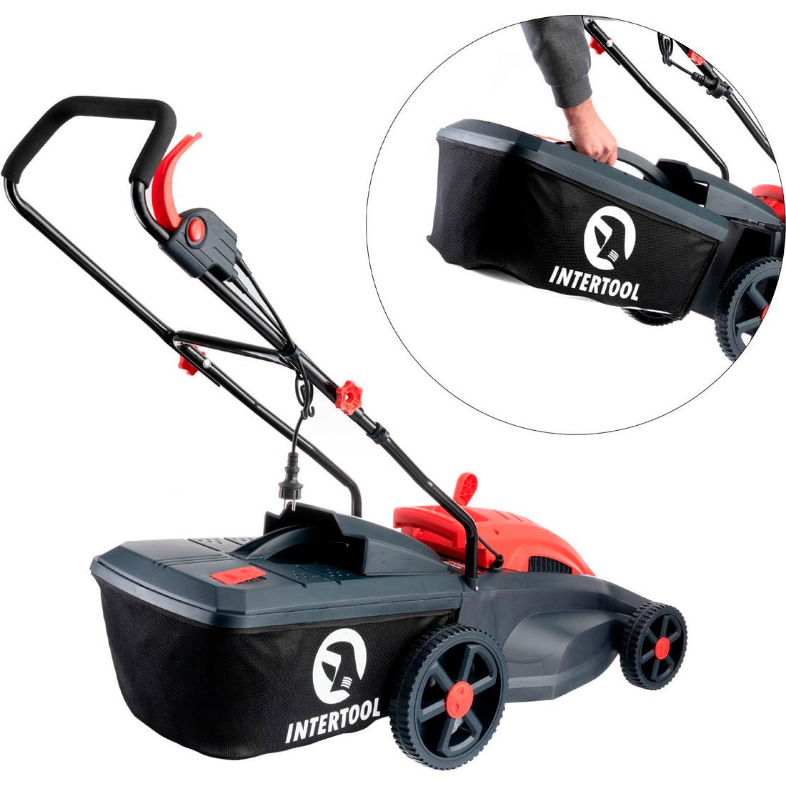 Газонокосилка электрическая Intertool (WT-1201) - фото 3 Газонокосилка электрическая Intertool (WT-1201) - фото 3