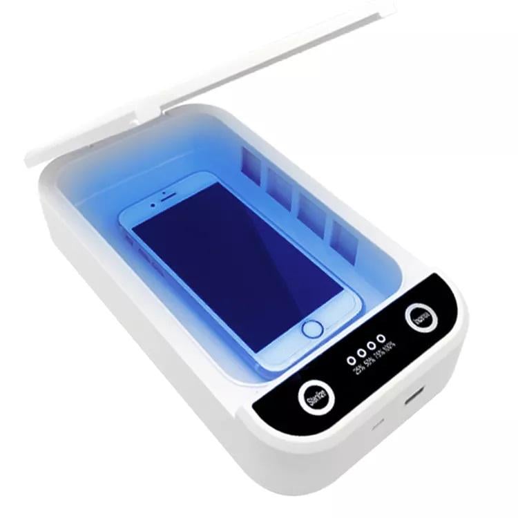 Стерилизатор Portable Phone UV Sanitizer портативный для телефона с функцией ароматерапии Белый - фото 1