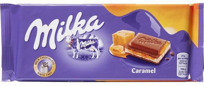 Шоколад Milka Caramelo с карамельной начинкой 100 г