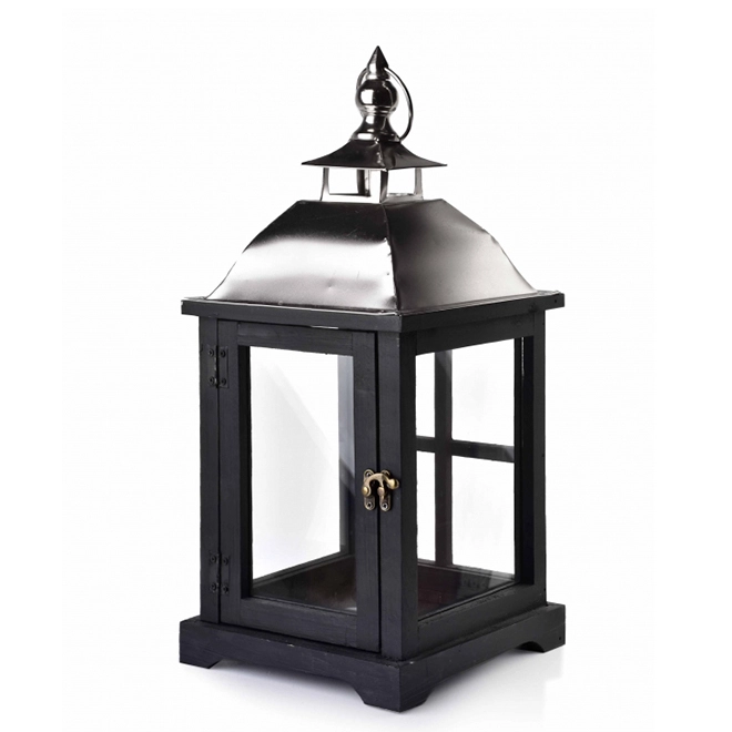 Підсвічник-ліхтар дерев'яний Levi Silver HTO1720 (35250) - фото 1 Підсвічник-ліхтар дерев'яний Levi Silver HTO1720 (35250) - фото 1