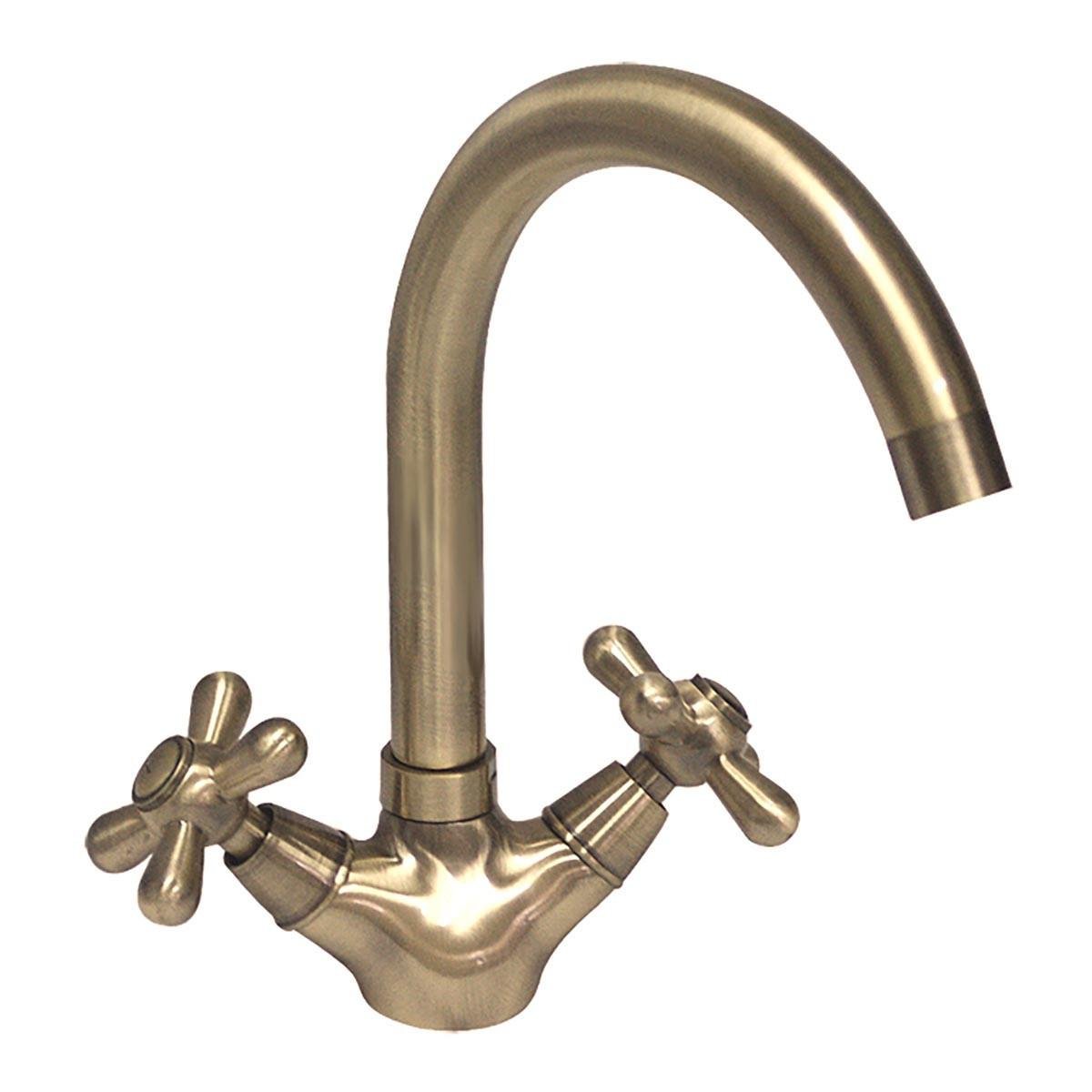 Смеситель для умывальника Haiba Dominox 274 Бронзовый (HB0086)