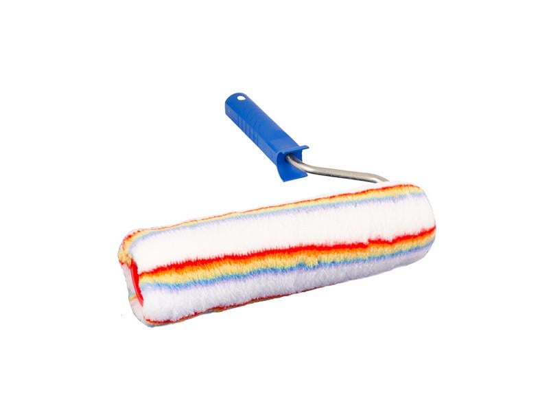 Валик малярський MasterTool Tetracolor фасадний 58/250/18 мм 8 мм з ручкою (92-5806-P)