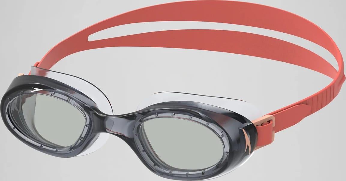Окуляри для плавання Speedo JR FUTURA HYDRO One Size Чорний/Кораловий (38100421)