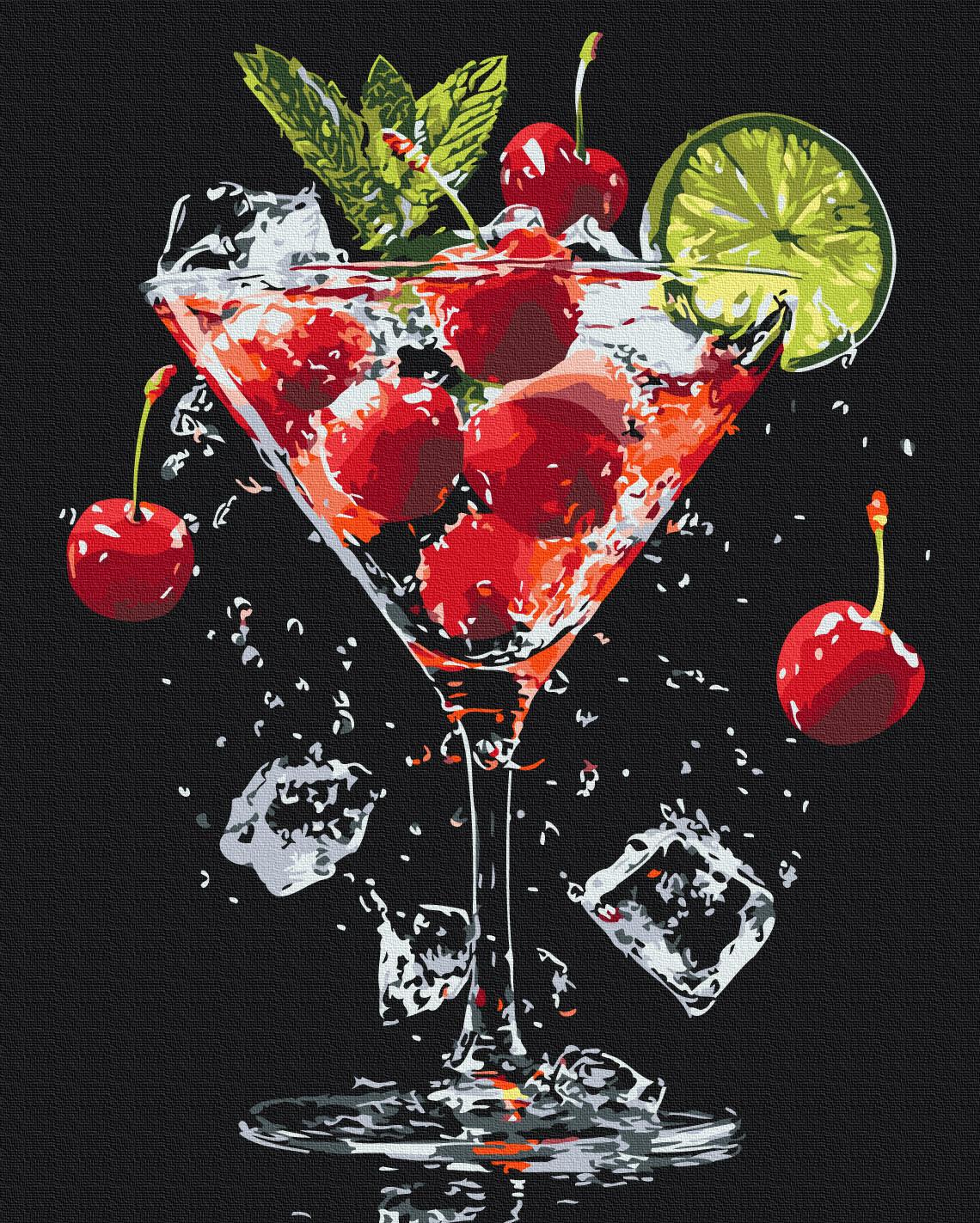 Картина по номерам Brushme Наслаждение в бокале 48x60 см (BS54151L)