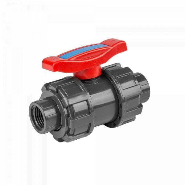 Кран кульовий рівнопрохідний РО 3/4" для труб ПВХ PN16 (DSRA16V2SF34F34)