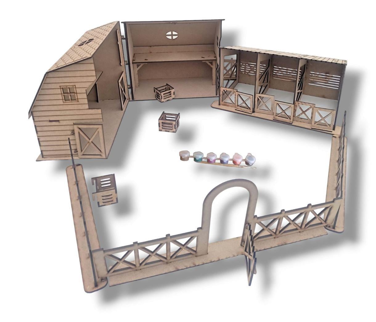 Набір для творчості з фарбами Ферма/Сарай/Амбар з конюшнею (400-1018)