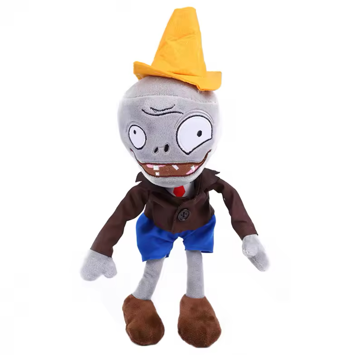 Мягкая игрушка Plants vs Zombies Зомби с конусом растения против зомби 30 см