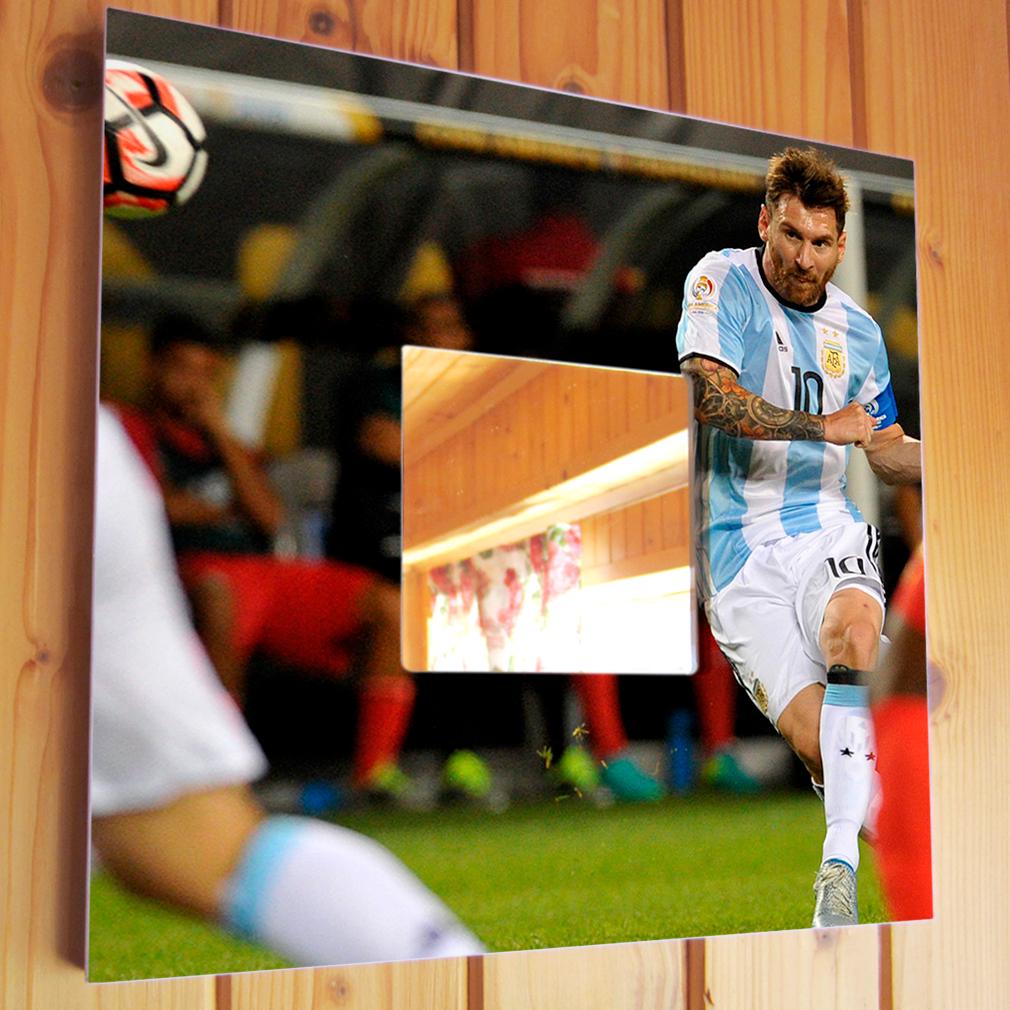 Зеркало с фото Лионель Месси 260х260 мм (M03078)