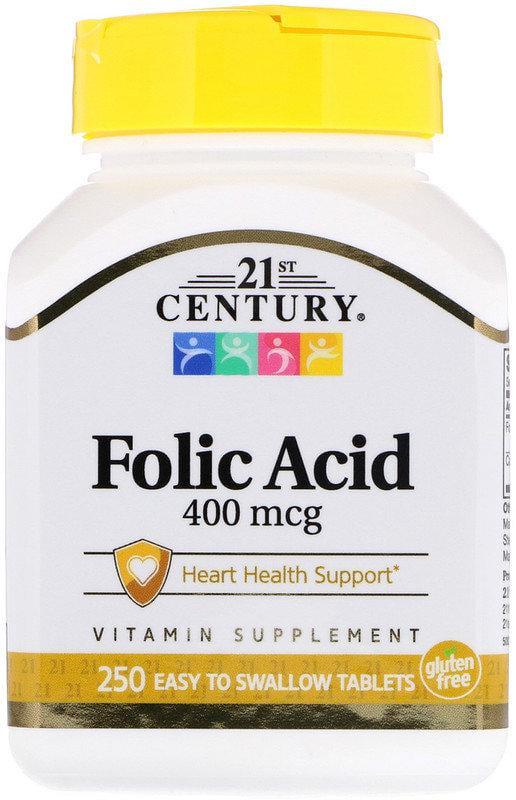 Витамины 21st Century Folic Acid 400 mcg 250 tabs