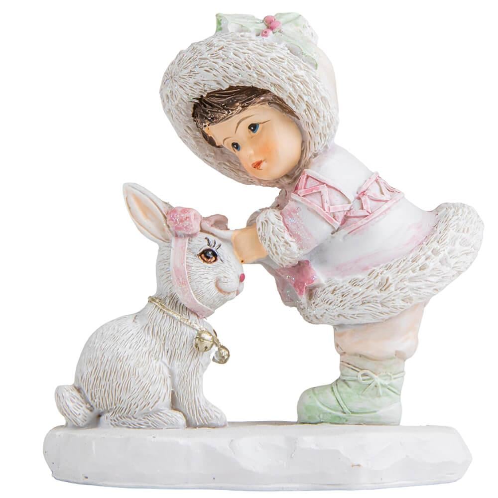 Статуэтка новогодняя Эскимос с кроликом (2007-180)