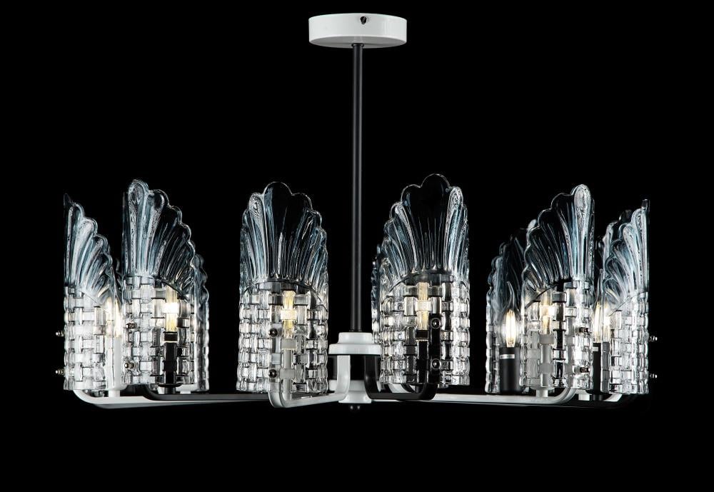 Люстра с плафонами Ray L3876/12 WT+BK (IR006581)