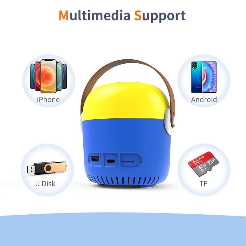 Портативний міні проектор для дітей Minion Android IOS TF/USB - фото 6