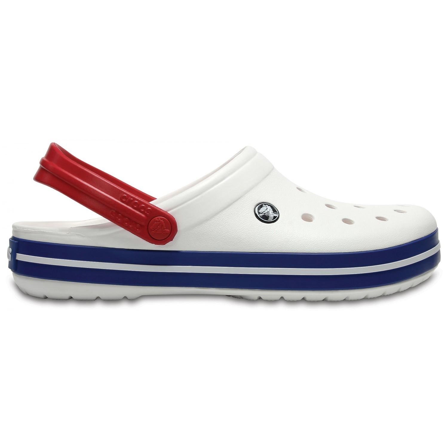 Сабо Crocs Crocband Clog M8W10 р. 40 26 см White/Blue (11016-M)