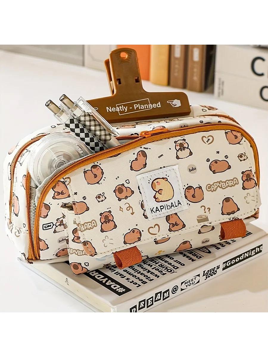 Школьный пенал-органайзер с капибарами - фото 3