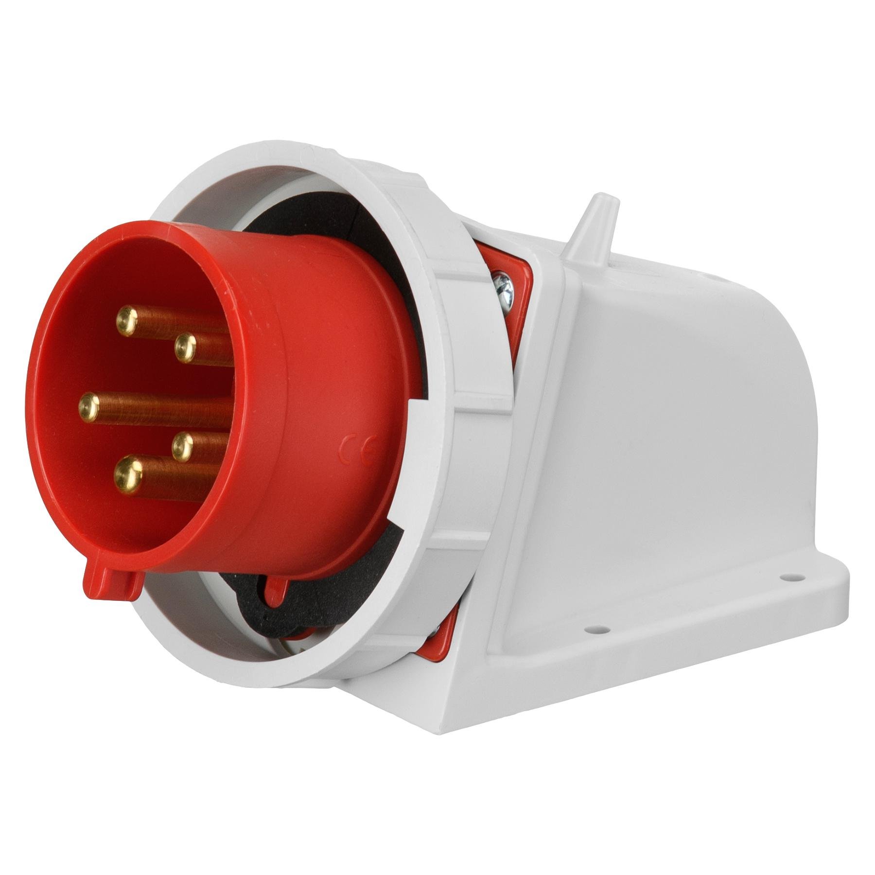 Вилка настінна IDE 32А 380V 3P+N+E IP67 (03626)