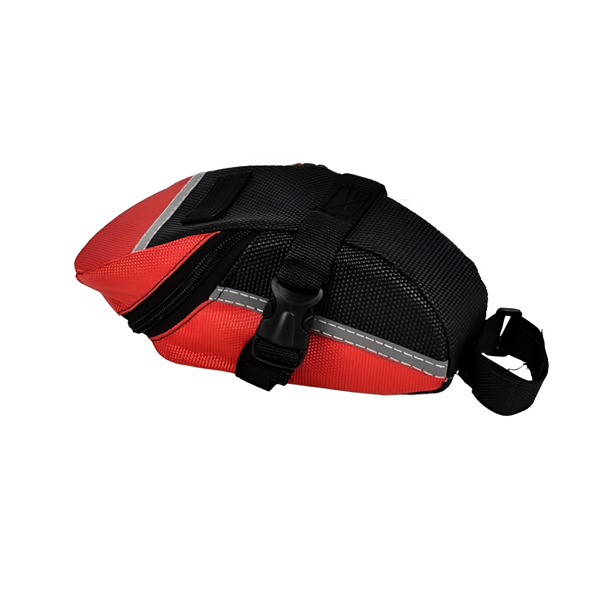 Сумка для велосипеда Stenson VL97778 полиэстерная 1 отделение на молнии 21х8х9 см Черный с красным (be127dfe)