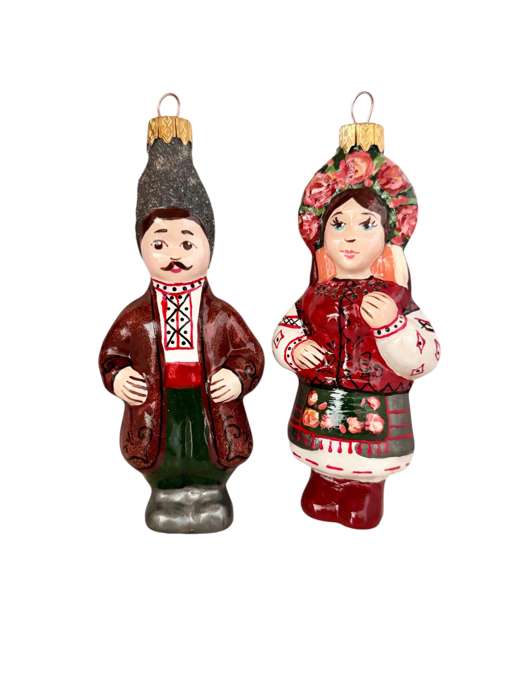 Елочный набор игрушек Казак и Казачка-1 2 шт. (29614179)