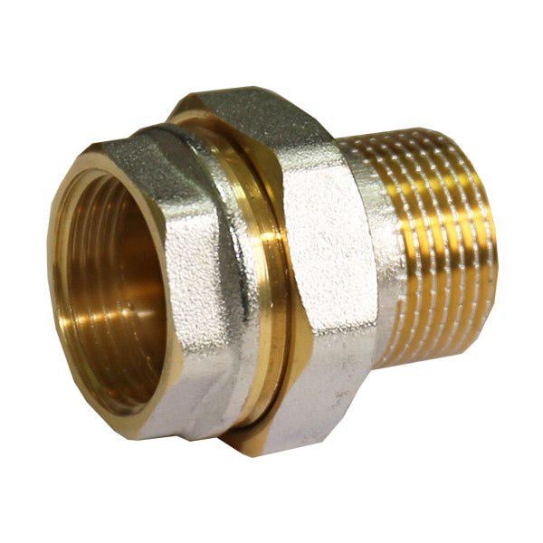 Згін-американка Aquavita 1" прямий AQ нікель (105344)