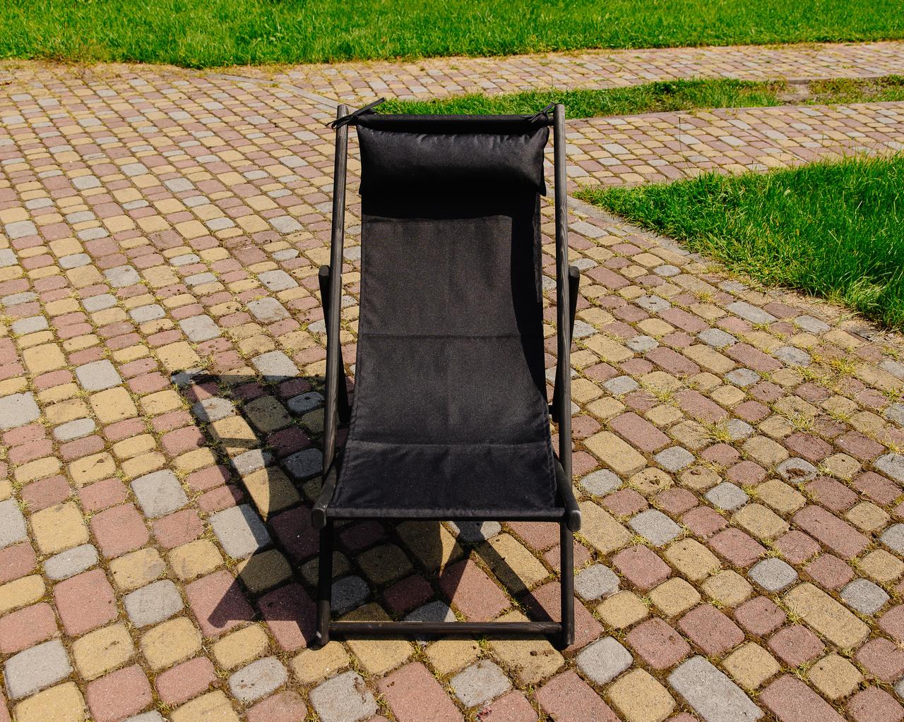 Шезлонг для дачи тканевый XRmaster с подушкой Черный/Черный (0001753) - фото 5 Шезлонг для дачи тканевый XRmaster с подушкой Черный/Черный (0001753) - фото 5