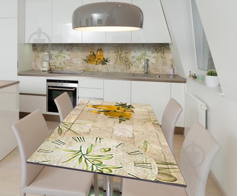 Наклейка виниловая на стол Zatarga  "Оливки Масло" 600х1200 мм (Z181383st)