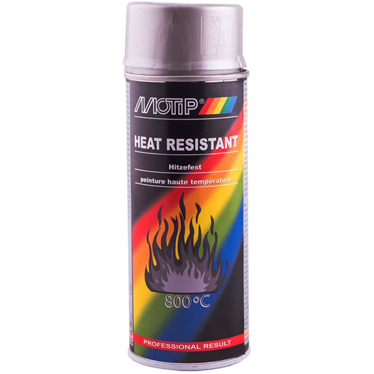 Фарба-емаль термостійка до 800 ° С Motip Heat Resistant 400 мл Сріблястий Фарба-емаль термостійка до 800 ° С Motip Heat Resistant 400 мл Сріблястий