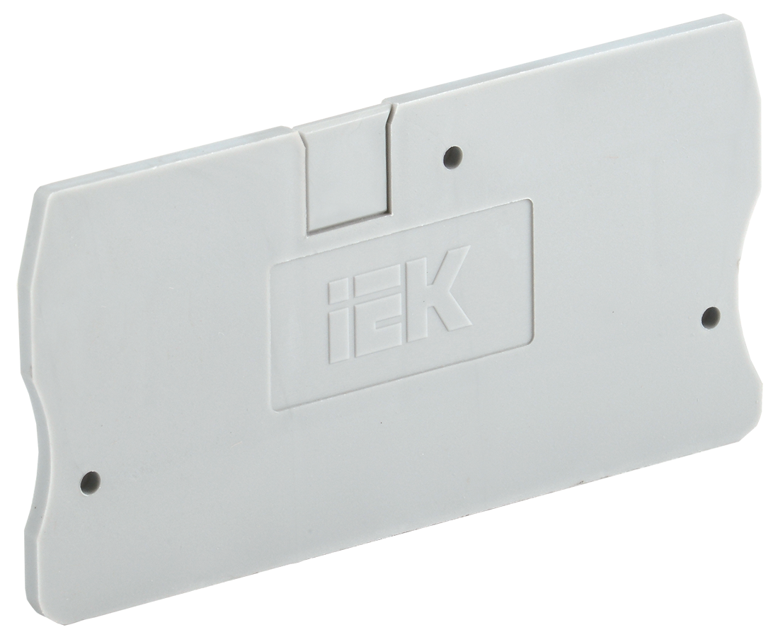 Пластина боковая для наборных клемм УЭК КПИ 2в-6 Cерый (YZN11D-ZGL-006-K03)