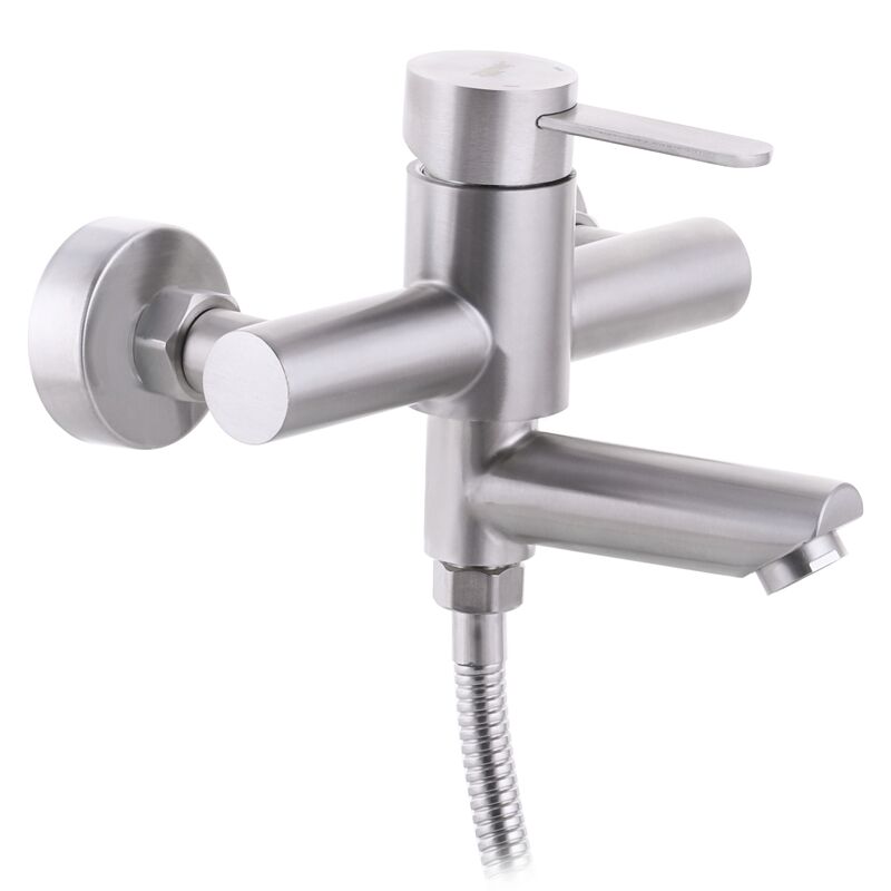 Смеситель для ванны из нерж. стали SUS304 ZERIX SAS-009 Euro (ZX3145)