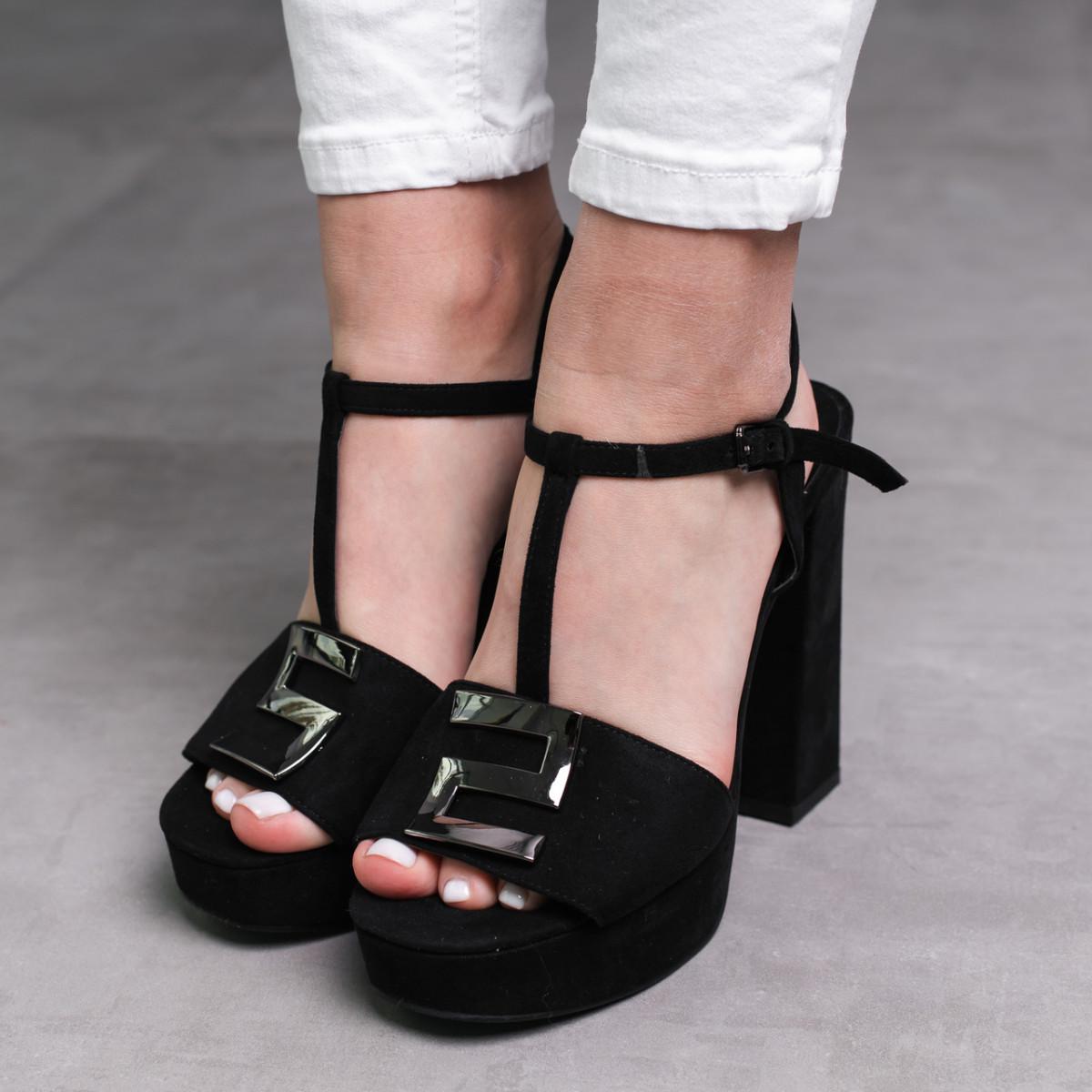 Босоножки женские Fashion р. 37 24 см Черный (3080)