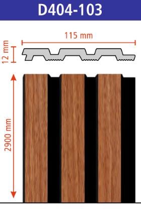 Панель 3D стеновая полимерная Walldeco 2900х115х12 мм (404-103) - фото 5