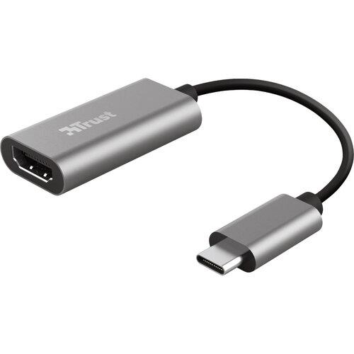 Перехідник Trust USB-C to HDMI Adapter Сріблястий (23774)