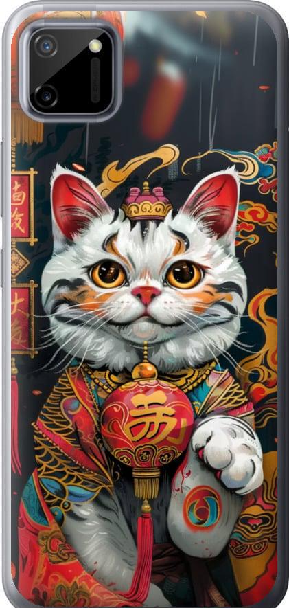 Чехол на Realme C11 2020 China Cat v2 (6135t-2031-42517) Чехол на Realme C11 2020 China Cat v2 (6135t-2031-42517)