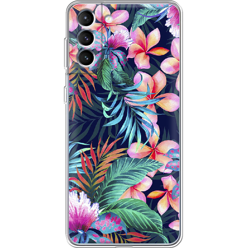 Чохол BoxFace Samsung Galaxy S21 FE (G990) flowers in the tropics Прозорий силікон (43973-up1971-43973)