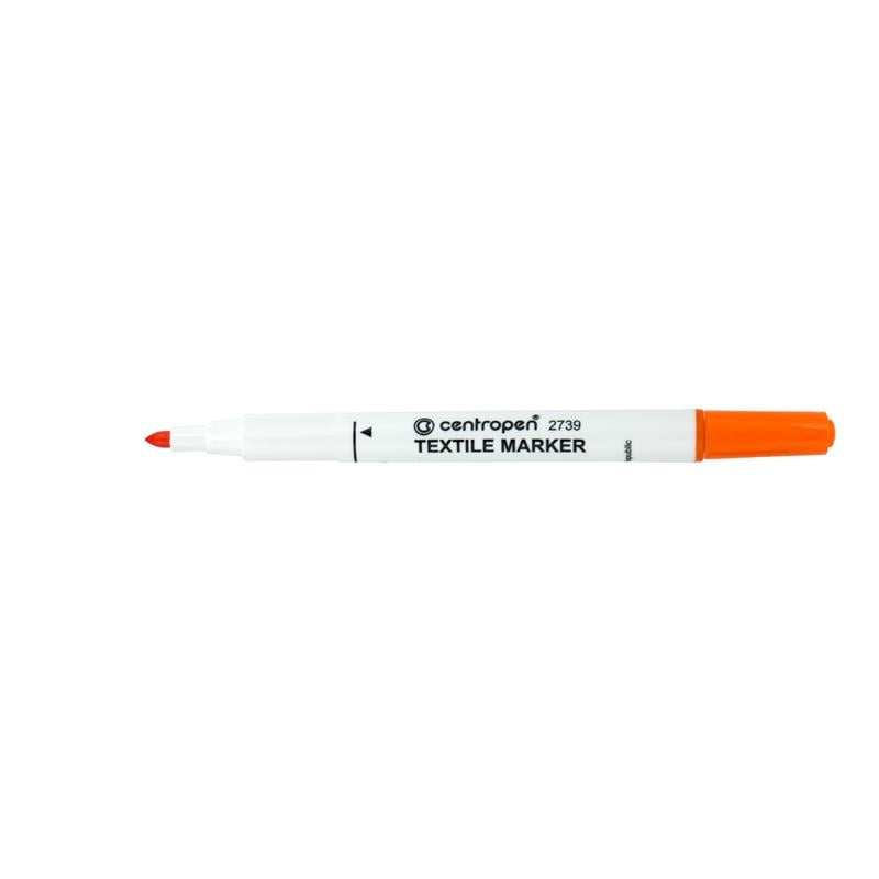Маркер по ткани Centropen Textile 2 мм Оранжевый (2739/06)