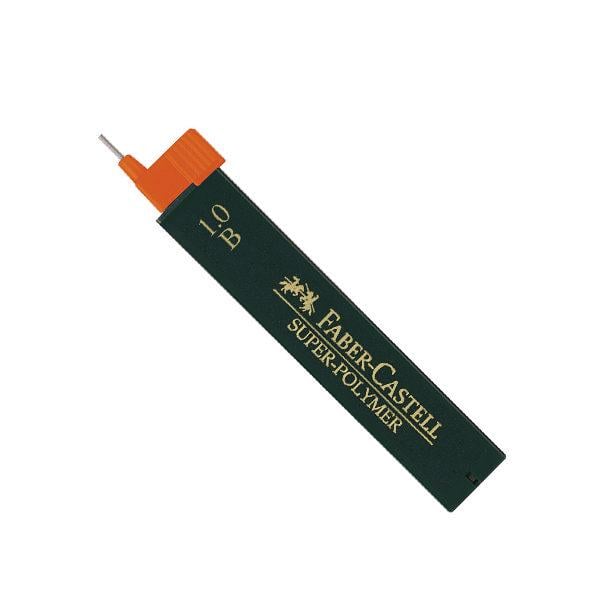 Грифель для механического карандаша Faber-Castell SUPER-POLYMER, 0,9 мм., B, , (120901)