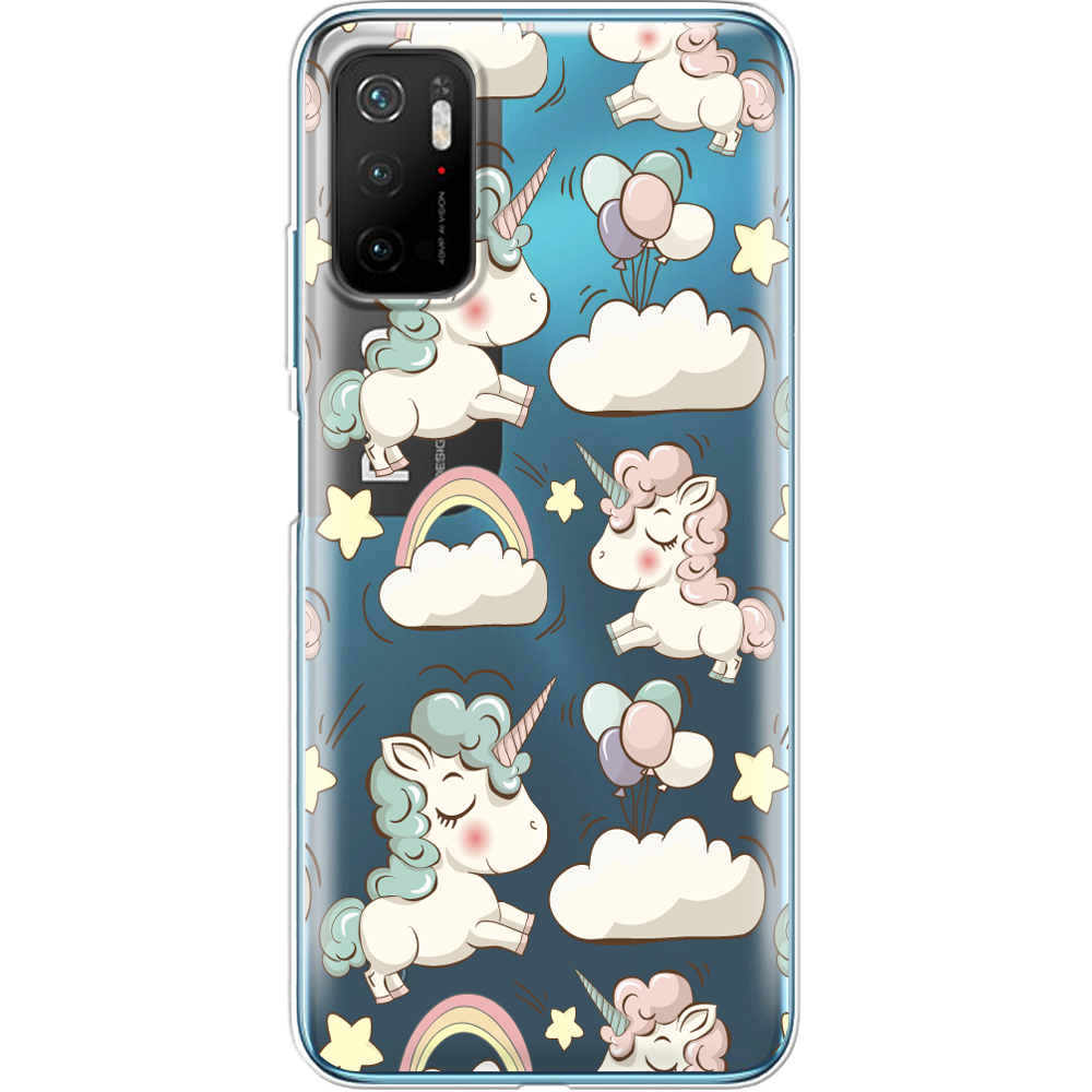 Чохол BoxFace Poco M3 Pro Unicorns Прозорий силікон (42474-cc2-42474)