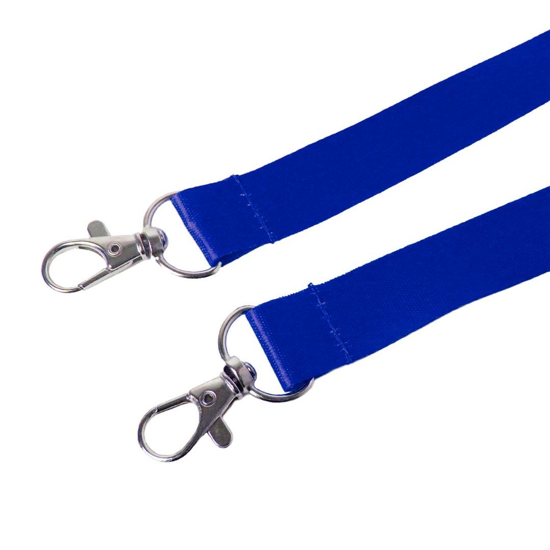Шнурок для бейджа Ardix с двумя карабинами 96 см 10 шт. Синий (07-023-BL)