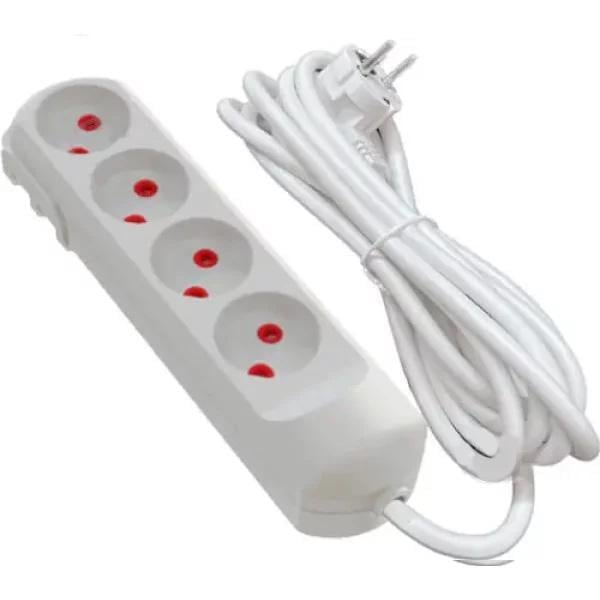 Удлинитель четырехместный Neomax бытовой без заземления 2 м (NX500402)