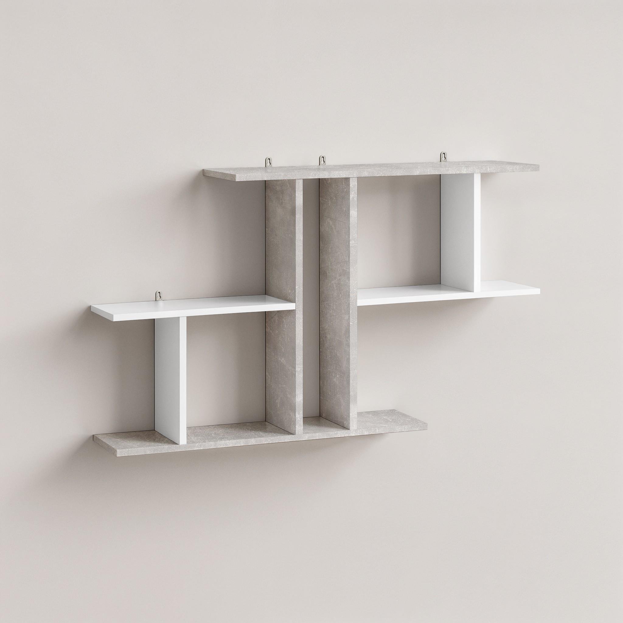 Полка навесная FT-8 1048х180х600 мм Бетон/Белый - фото 2