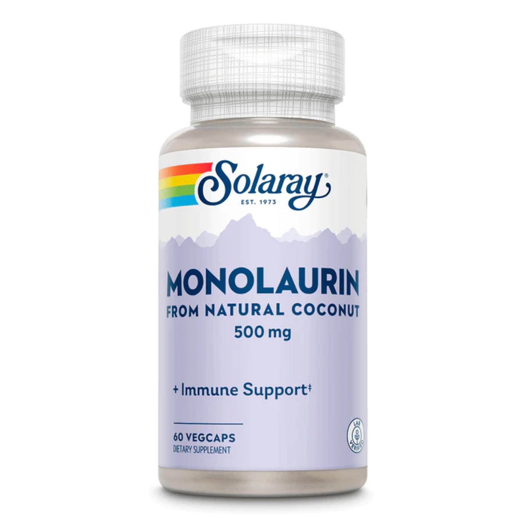 Натуральная добавка Monolaurin 500 mg 60 vcaps (2022-10-2450)