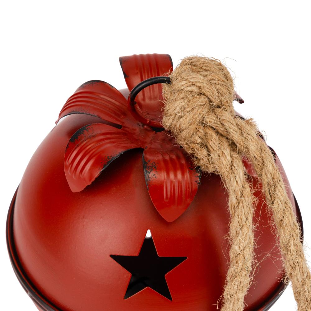 Рождественское украшение Металлический колокольчик 17 см с декоративными прорезями Красный (147-81-6034-015 ) - фото 3 Рождественское украшение Металлический колокольчик 17 см с декоративными прорезями Красный (147-81-6034-015 ) - фото 3