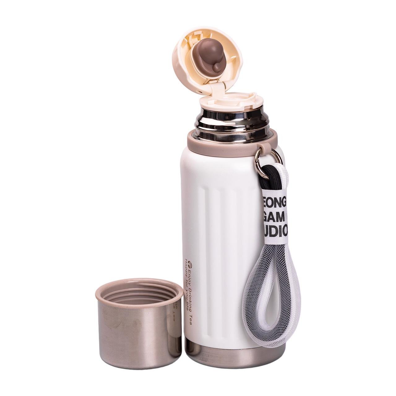 Термос Enjoy из нержавеющей стали 600 мл Белый (2431236482)