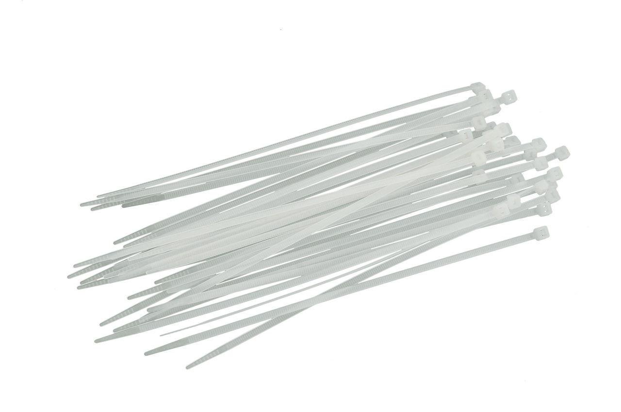 Хомут пластиковый Intertool 2,5х200 мм 100 шт. Белый (2321904849)