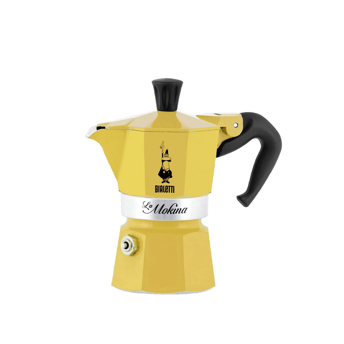 Кофеварка гейзерная Bialetti LA MOKINA Gialla 1/2 TZ 40 мл - фото 1