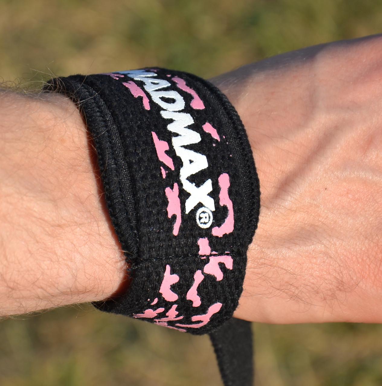 Ламки для тяги MadMax Camo Power Wrist Straps Camo/Pink (MFA-275-PNK-U) - фото 5