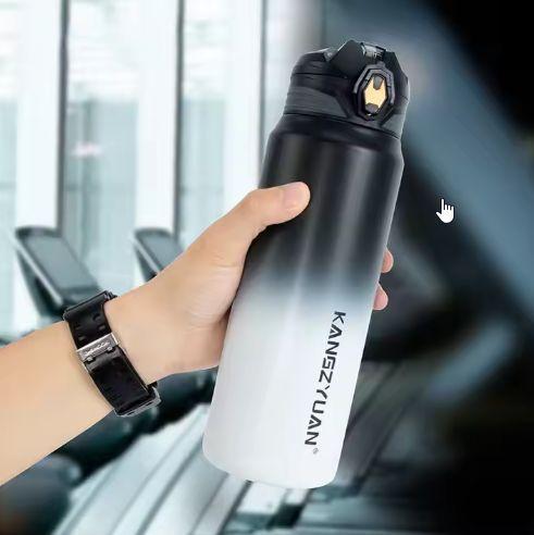 Термос із нержавіючої сталі KANGZYUAN з подвійною стінкою вакуумний 700 мл градієнт Чорний (2456514563) - фото 20 Термос із нержавіючої сталі KANGZYUAN з подвійною стінкою вакуумний 700 мл градієнт Чорний (2456514563) - фото 20